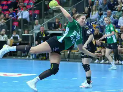 Hat sich mit starken W&uuml;rfen, aber auch mit guter Defensivarbeit f&uuml;r Eins&auml;tze in der Nationalmannschaft empfohlen: Marie Steffen vom VfL Oldenburg