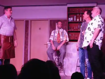 Hatten die Lacher auf ihrer Seite: Werner N&ouml;rtker, Dirk Groenewold, Steffen Wulff und Karl-Peter Frerichs.