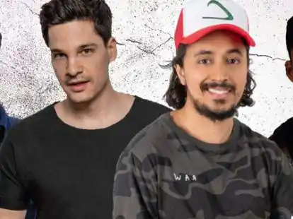 Sertac Mutiu, Alain Frei, Salim Samatou und Ivan Thieme (v.l.) kommen mit Stand-up-Comedy Programm nach Emden