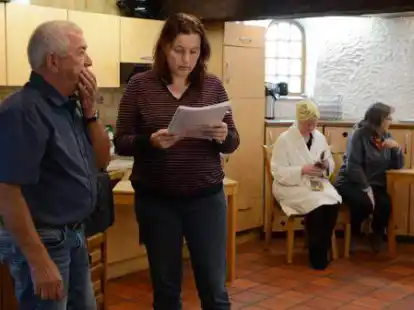 Geprobt wird aktuell noch in der Larrelter M&uuml;hle. Erst mit Beginn der Herbstferien kann in der Turnhalle die B&uuml;hne aufgebaut werden.