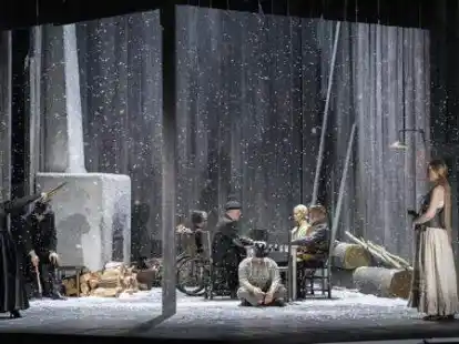 G&ouml;tterd&auml;mmerung im Oldenburgischen Staatstheater (Probenbild)