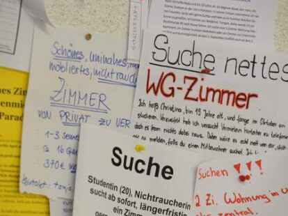 Studierende haben es oft schwer, ein g&uuml;nstiges WG-Zimmer zu finden.
