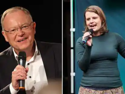 Niedersachsen steht vor einer rot-gr&uuml;nen Landesregierung: Ministerpr&auml;sident Stephan Weil (SPD) und Julia Willie Hamburg (Gr&uuml;ne) sind die Spitzenkandidaten ihrer Parteien