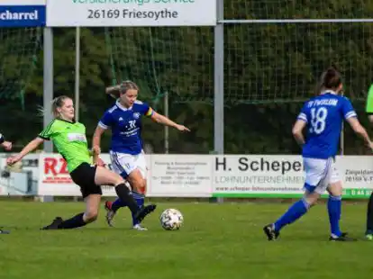 Die SG Neuscharrel/Altenoythe (schwarze Hosen) zeigte gegen TB Twixlum gro&szlig;en Kampfgeist.