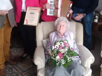 Annemarie Barfuss feierte ihren 103. Geburtstag.