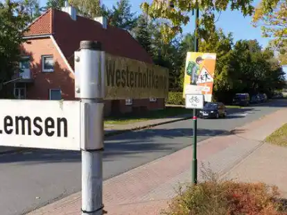 Wird keine Fahrradstra&szlig;e: der Westerholtkamp in Ahlhorn. An der Stra&szlig;e befinden sich das Gymnasium und die Oberschule.