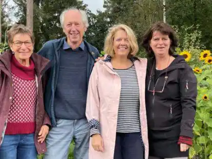 Bilden den neuen Vorstand des Gr&uuml;nen-Ortsverbandes Gro&szlig;enkneten: (von links) Gudrun Mechau, Eduard H&uuml;sers, Andrea Meier-Gerhard und Silvia Hiemann.