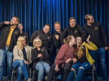 Die Theatergruppe der Kolpingfamilie Garrel proben bereits flei&szlig;ig f&uuml;r das neue St&uuml;ck.