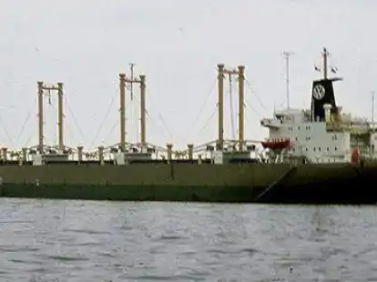 Transportierte VW-Fahrzeuge von Emden nach Nord- und Mittelamerika: die &bdquo;Hermann Schulte&ldquo;.