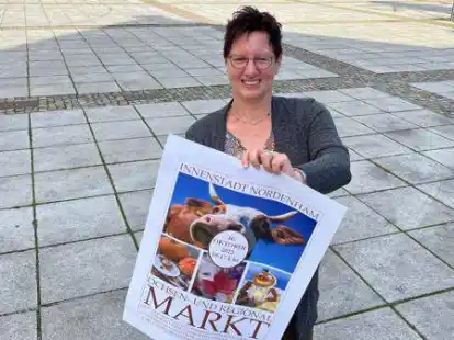 NMT-Mitarbeiterin Svenja Faehse freut sich, dass der Ochsenmarkt wieder stattfinden kann.
