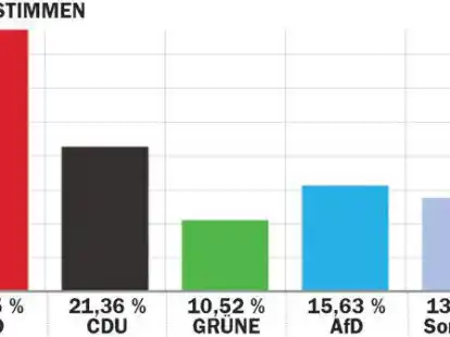 Im Wahlkreis Aurich erhielt die AFD weit mehr Stimmen als im Landesdurchschnitt.