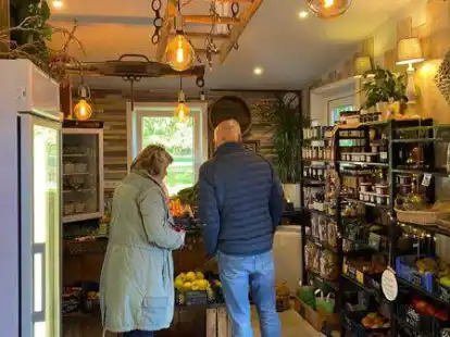 Schon voll auf Herbst eingestellt: Im Hofladen der Familie von Seggern in Dingstede ist Selbstbedienung angesagt.