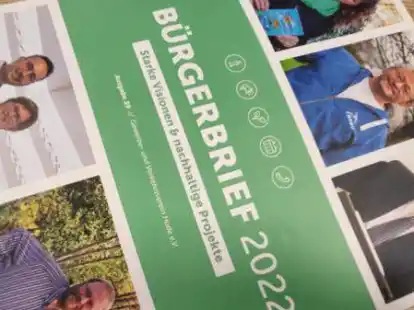 Der B&uuml;rgerbrief f&uuml;r das Jahr 2022. An der n&auml;chsten Auflage wird bereits seit Anfang Oktober gearbeitet.
