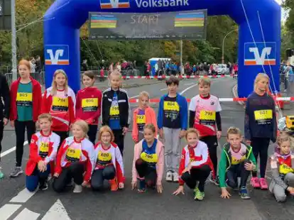 Starteten bei den Kids durch: die jungen Läuferinnen und Läufer  des SV Friedrichsfehn.