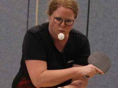 Konnte als einzige Spielerin des SV Molbergen ein Einzel im Duell mit dem SV Bawinkel gewinnen: Melanie Hanneken (hier in einem vorherigen Spiel)