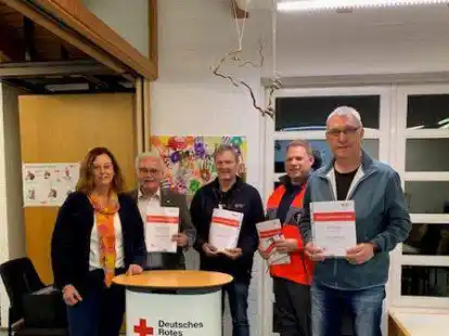 Ehrungen standen an bei der Jahreshauptversammlung des DRK.