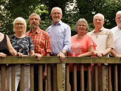 Der Seniorenbeirat Friesoythe (von links): Brigitte Atorf, Hilde Meyer, Josef Flatken, Gerhard Dumstorff, Anne de Buhr, Horst Grund und Heiner Sch&uuml;tte