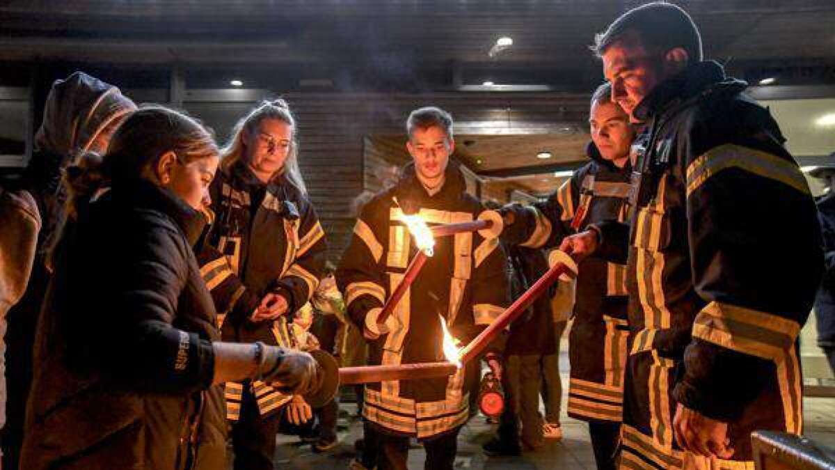 Laternenumzug 200 Teilnehmer in Dangast