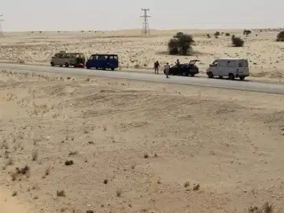 Nur noch langsam ging es in der Sahara durch Mauretanien voran.
