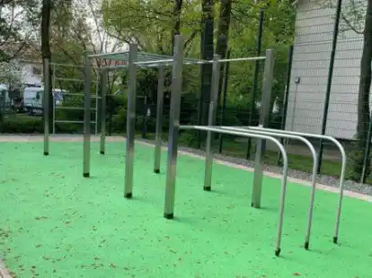 F&uuml;r dieses Outdoor-Sportger&auml;t sammeln die Sch&uuml;lerinnen und Sch&uuml;ler der OBS Rodenkirchen beim Sponsorenlauf auf dem Marktplatz Geld.