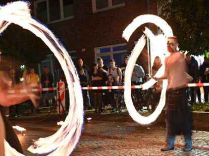 Viel Beifall gab es f&uuml;r die hei&szlig;e Show der Fyr Danser.