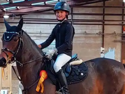 Erfolgreichste Teilnehmerin beim diesj&auml;hrigen WBO-Turnier war Lotta Alkabes vom Reiterverein St. Hubertus Garrel.