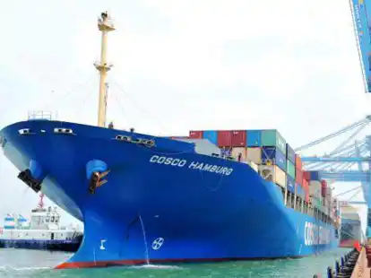 Umstritten: der Einstieg der chinesischen Reederei Cosco bei einem zentralen Terminal im Hamburger Hafen