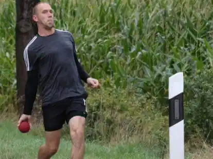 Wurfstark auf den zweiten Platz in der Tageswertung der M&auml;nner: Sven Frerichs (Ruttel)