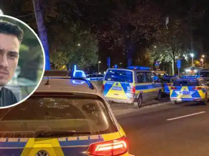 Gro&szlig;einsatz in der Oldenburger Innenstadt: Die Polizei hat in der Nacht von Samstag auf Sonntag ein illegales Konzert vom Rapper NGEE (kleines Bild) beendet.