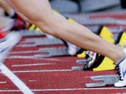 Auf die Pl&auml;tze, fertig, los: So hie&szlig; es noch einmal f&uuml;r einige Leichtathleten des Heidm&uuml;hler FC.