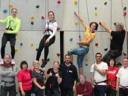 Die Teilnehmer des Kletterlehrgangs der Sportjugend Wesermarsch.