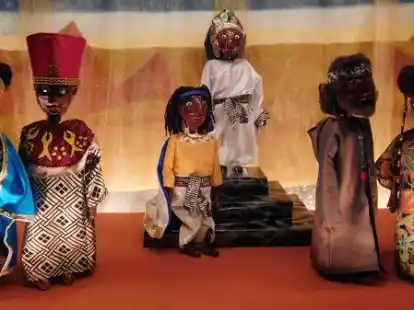 Das Marionetten-Theater &bdquo;Famoso&ldquo; in Sandel zeigt &bdquo;Aida&ldquo;.