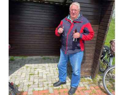 Harm Hillers ganz entspannt in der dritten Halbzeit.