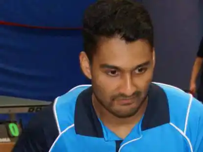 Mit zwei Einzelsiegen im oberen Paarkreuz best&auml;tigte der Ramsloher Yasen Kanagarajah seine aktuelle Topform.