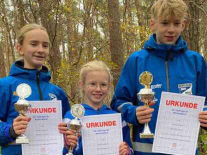 Die Groenwolds holten sich jeweils die ersten Pl&auml;tze: Eefke, Lieske und Tjard Groenewold.