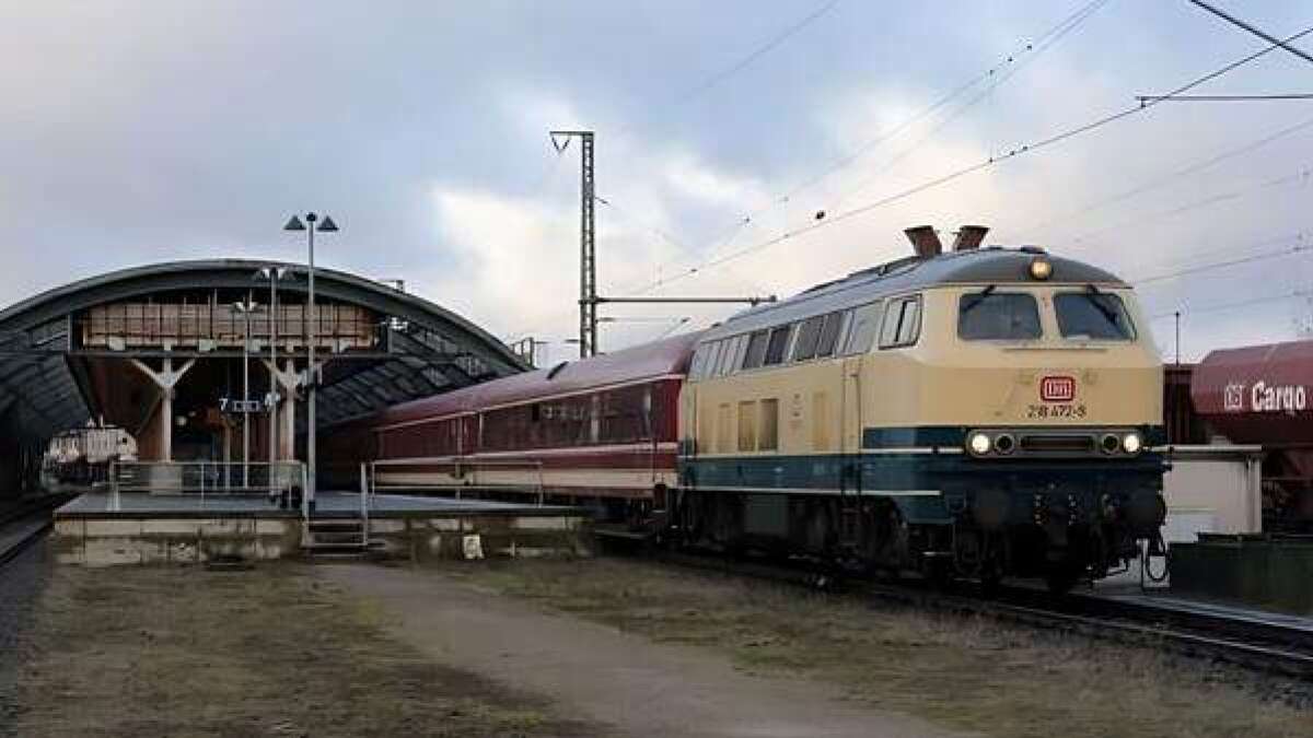 Weihnachtszug am 3. Advent von Norden nach Goslar: Ausfahrt mit der IG Schienenverkehr Ostfriesland