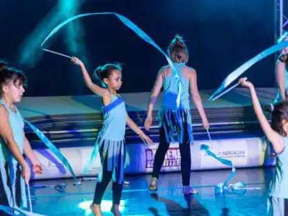 Auch die Kleinsten zeigten ihr K&ouml;nnen: Bei der Turnshow des SC Wildeshausen traten 180 Akteure auf die B&uuml;hne.