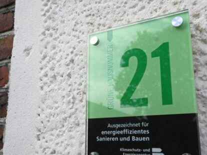 Preis f&uuml;r energieeffizientes Bauen und Sanieren: Die Gr&uuml;ne Hausnummer.