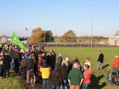 2019 mehrte sich der Protest gegen eine bef&uuml;rchtete Fracking-Bohrung in Engerhafe.