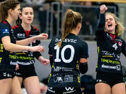 Wollen an diesem Samstag wieder jubeln: die Volleyballerinnen des TV Cloppenburg