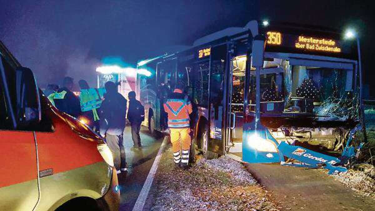 Rettungseinsatz In Bad Zwischenahn Fünf Verletzte Nach Unfall Mit Linienbus Und Auto 7496