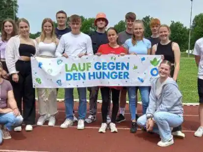 Beim Lauf gegen den Hunger kam die stolze Summe von 7777,15 Euro zusammen.