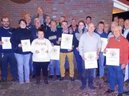 Die Jubilare des KBV &bdquo;Freier Friese&ldquo; Steinhausen