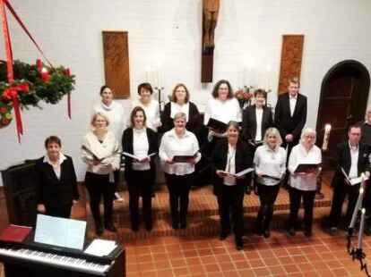 Der evangelische Kirchenchor Ihausen: Die S&auml;ngerinnen und S&auml;nger haben zum 90-j&auml;hrigen Bestehen der Auferstehungskirche Ihausen auch den Gottesdienst mitgestaltet.
