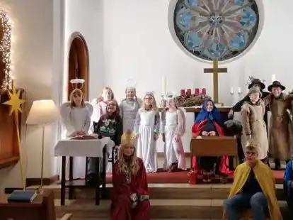 In der Marienkirche wird am Nachmittag des 24. Dezember ein Krippenspiel aufgef&uuml;hrt.