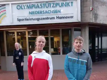 Zum ersten Mal beim Sichtungslehrgang in Hannover dabei: Lea Oetjen und Bennett Pöhlker vom SV Friedrichsfehn.