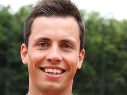 Als Lokalmatador am Netz: Alexander Krafft vom TV Varel