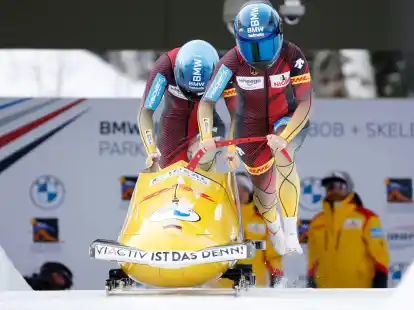 Kim Kalicki (vorne) und Leonie Fiebig setzten sich beim Weltcup in Park City durch.