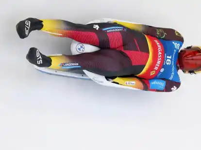 Kam beim Weltcup in Sigulda auf Platz zwei: Rennrodler Max Langenhan.