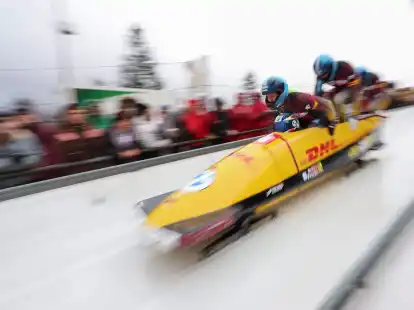 Francesco Friedrich und seine Crew siegten in Winterberg.